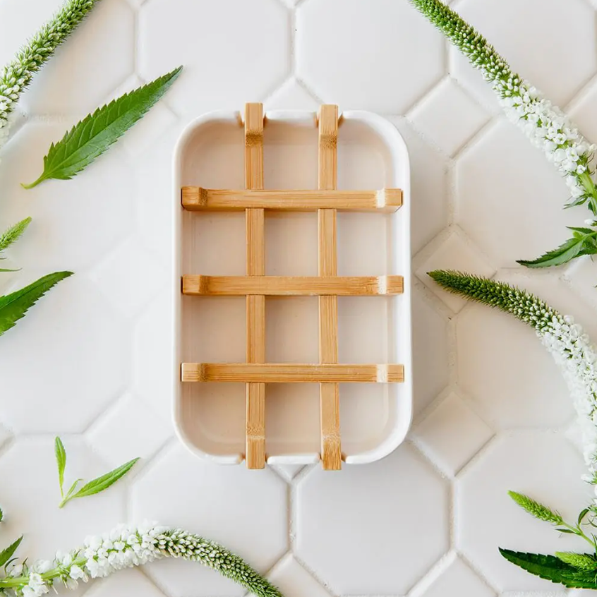 Wildflower Soap Dish, Self Draining Soap Dish